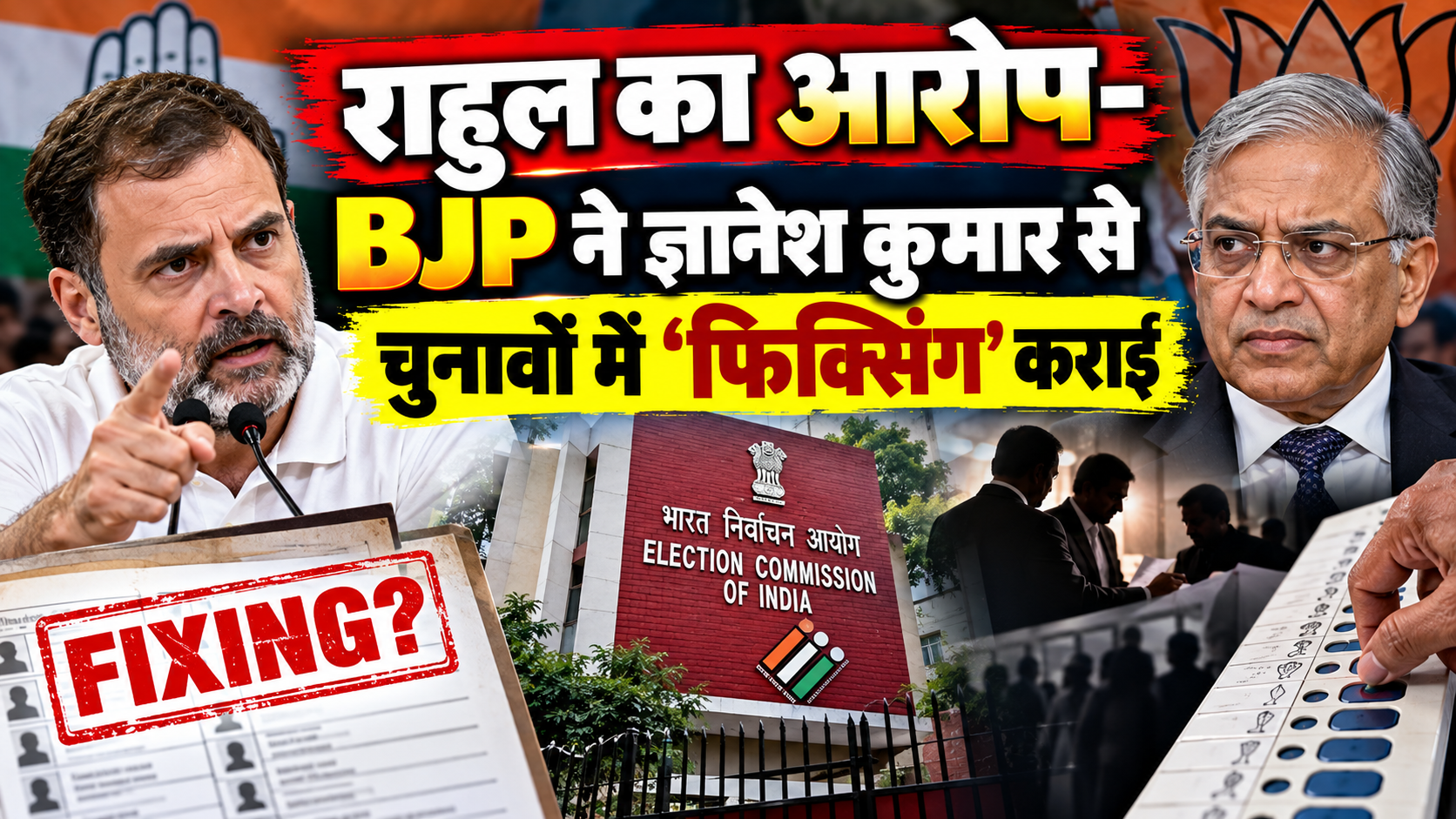 राहुल का ‘वोट चोरी’ आरोप, ज्ञानेश कुमार पर साधा निशाना