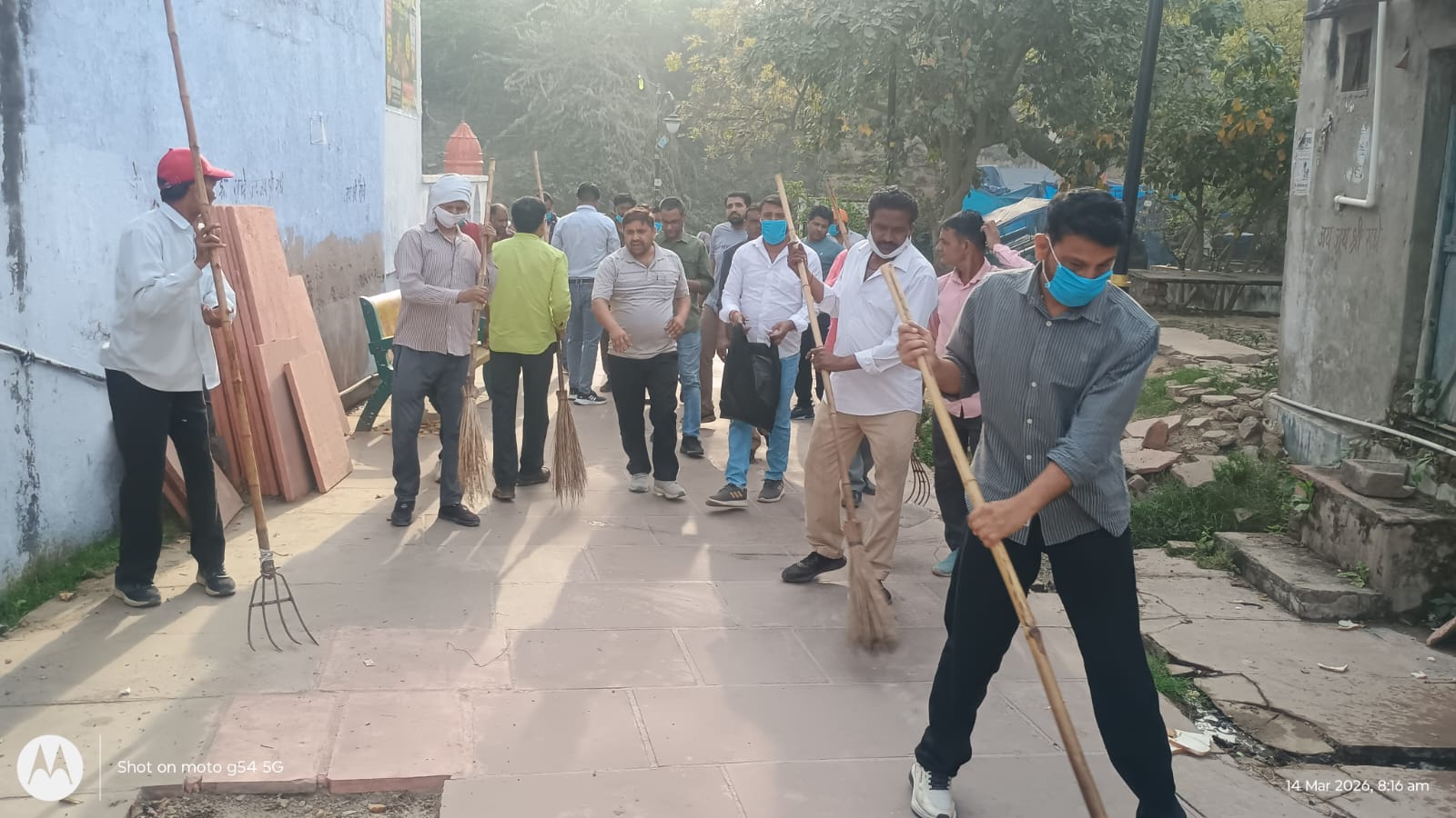 राजस्थान दिवस सप्ताह का आगाज, बिहारी जी मंदिर से दिया स्वच्छता का संदेश