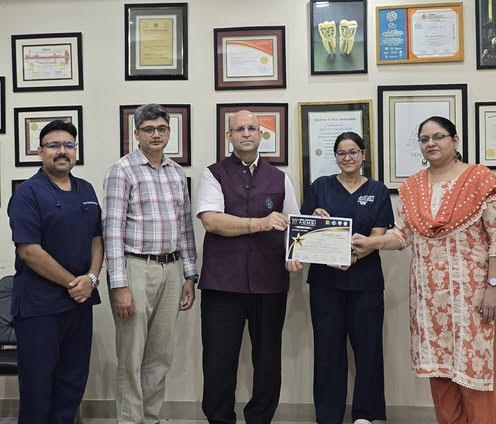 के.डी. डेंटल कॉलेज की डॉ. अदिति हुड्डा ने जीता प्रथम पुरस्कार