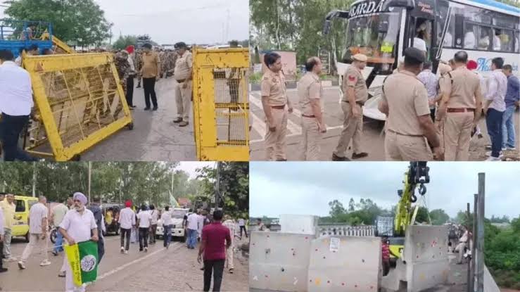 किसानों का दिल्ली कूच स्थगित, दो मांगों पर सहमति बनी, हरियाणा में बॉर्डर सील